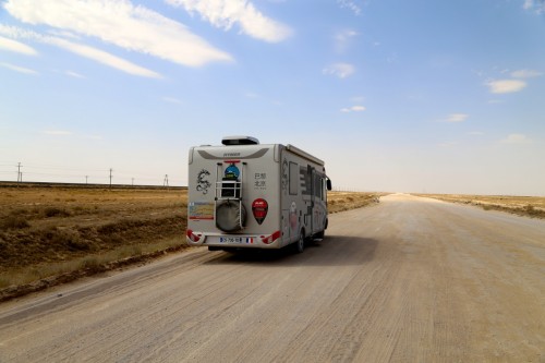 Arrivée au Kazakhstan par une piste