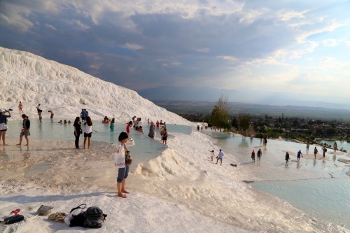 falaise de calcaire à Pamukkale